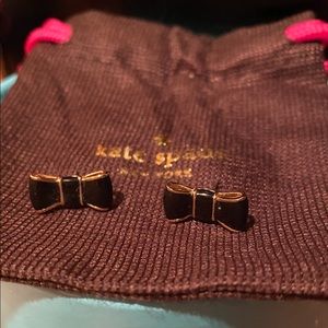 Kate Spade Black Bow earrings